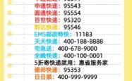 平庄圆通快递电话